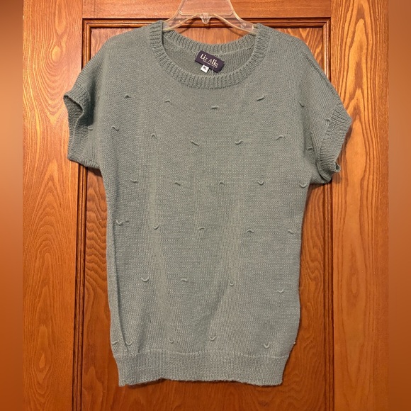 Liz Alig Sweaters - LIZ ALIG Hand Knit alpaca sweater sage green